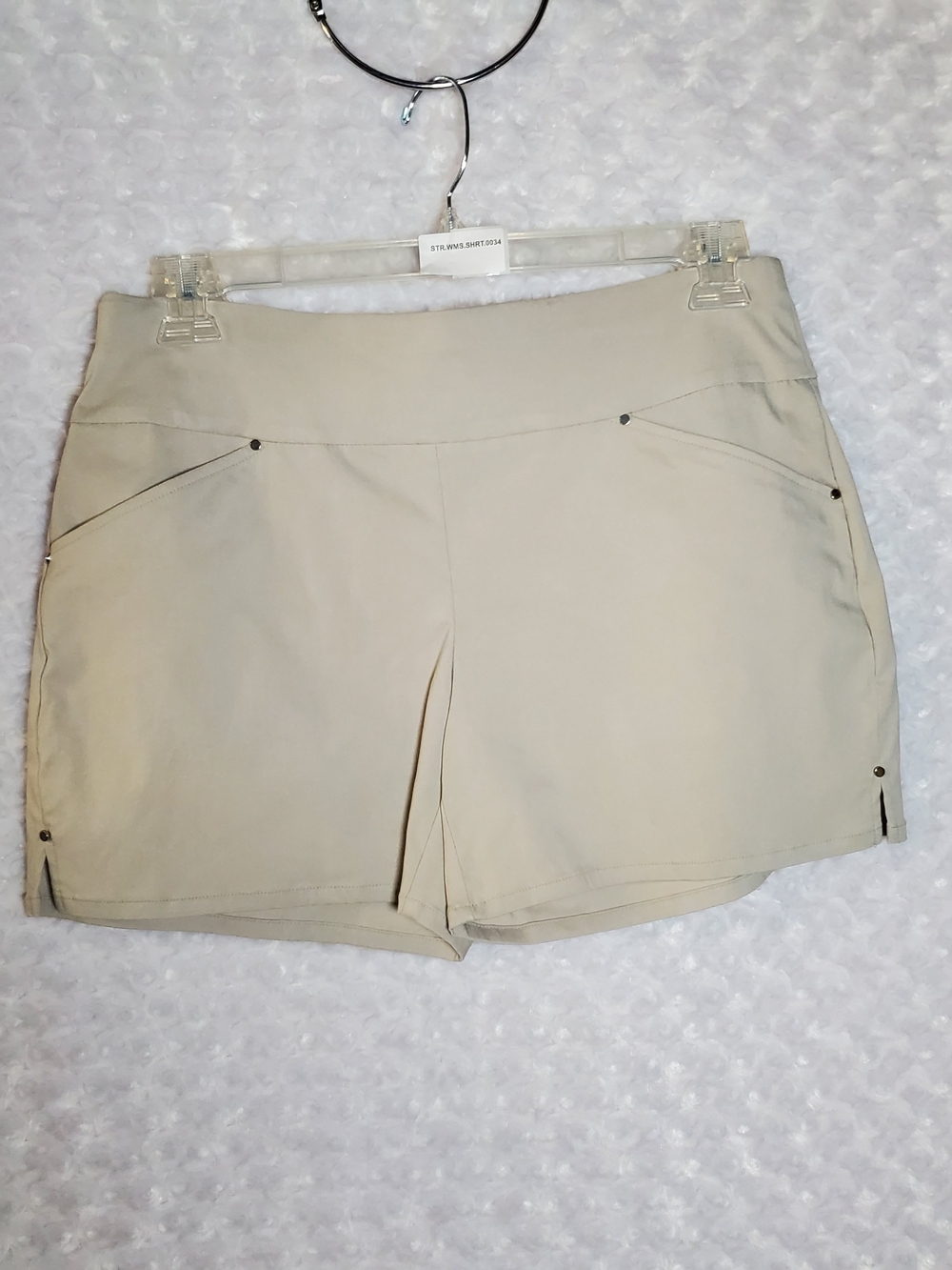 INC International Concepts Beige Performance Shorts Size 10